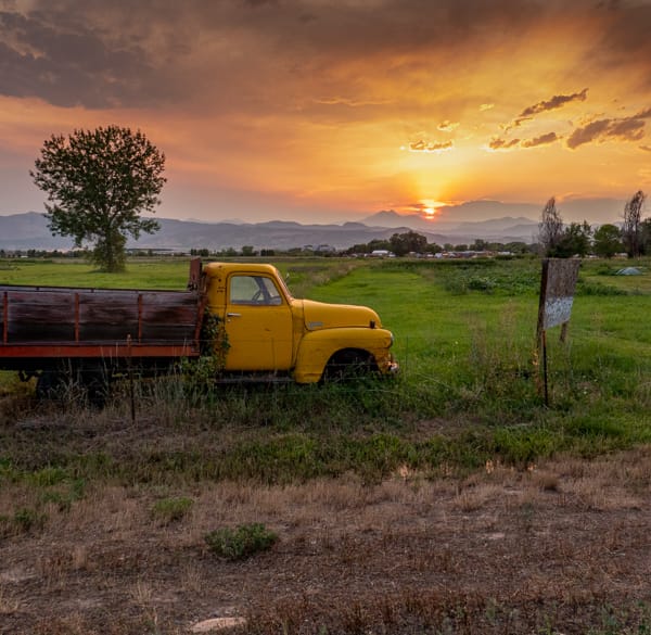 Yellow Farm Truck