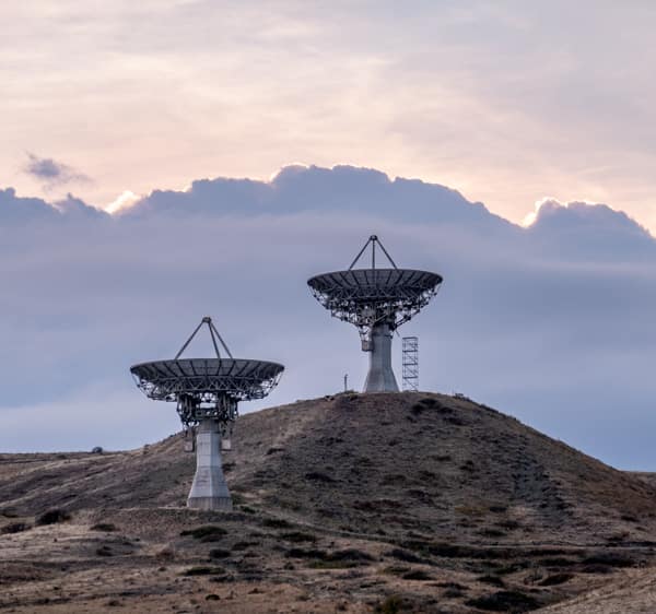 Radio Towers and Clouds